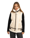 Veste style effet peau sans manche
