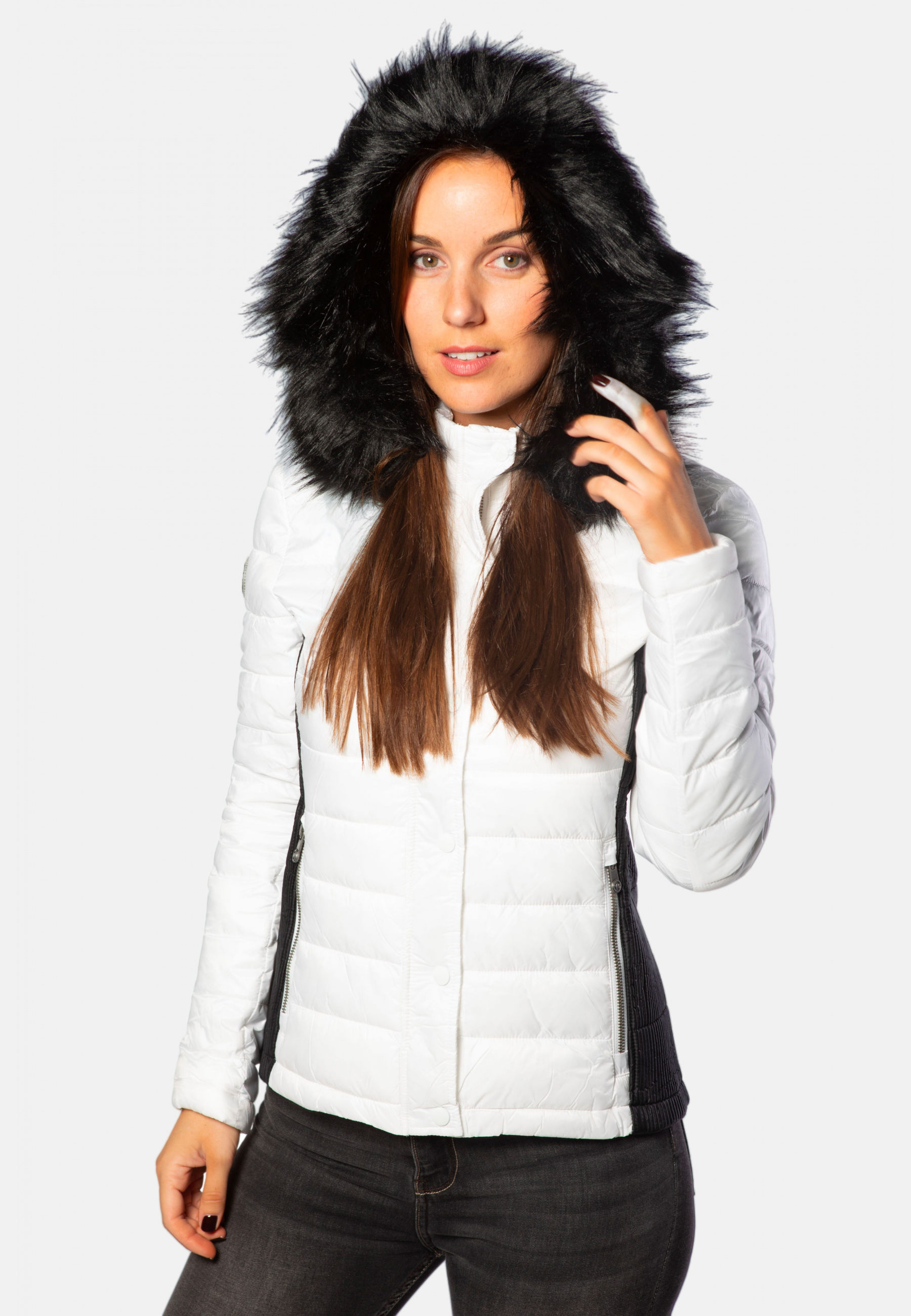 Doudoune Ventiuno Femme - Fourrure - Taille 38 (M) - Noir Et Blanc - Neuf Sans étiquettes